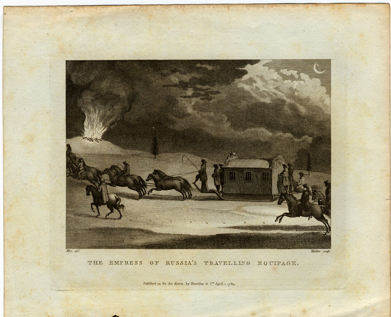 俄罗斯皇后游遍全国，1784年 作者 康拉德·马丁·梅斯（Conrad Martin Metz）