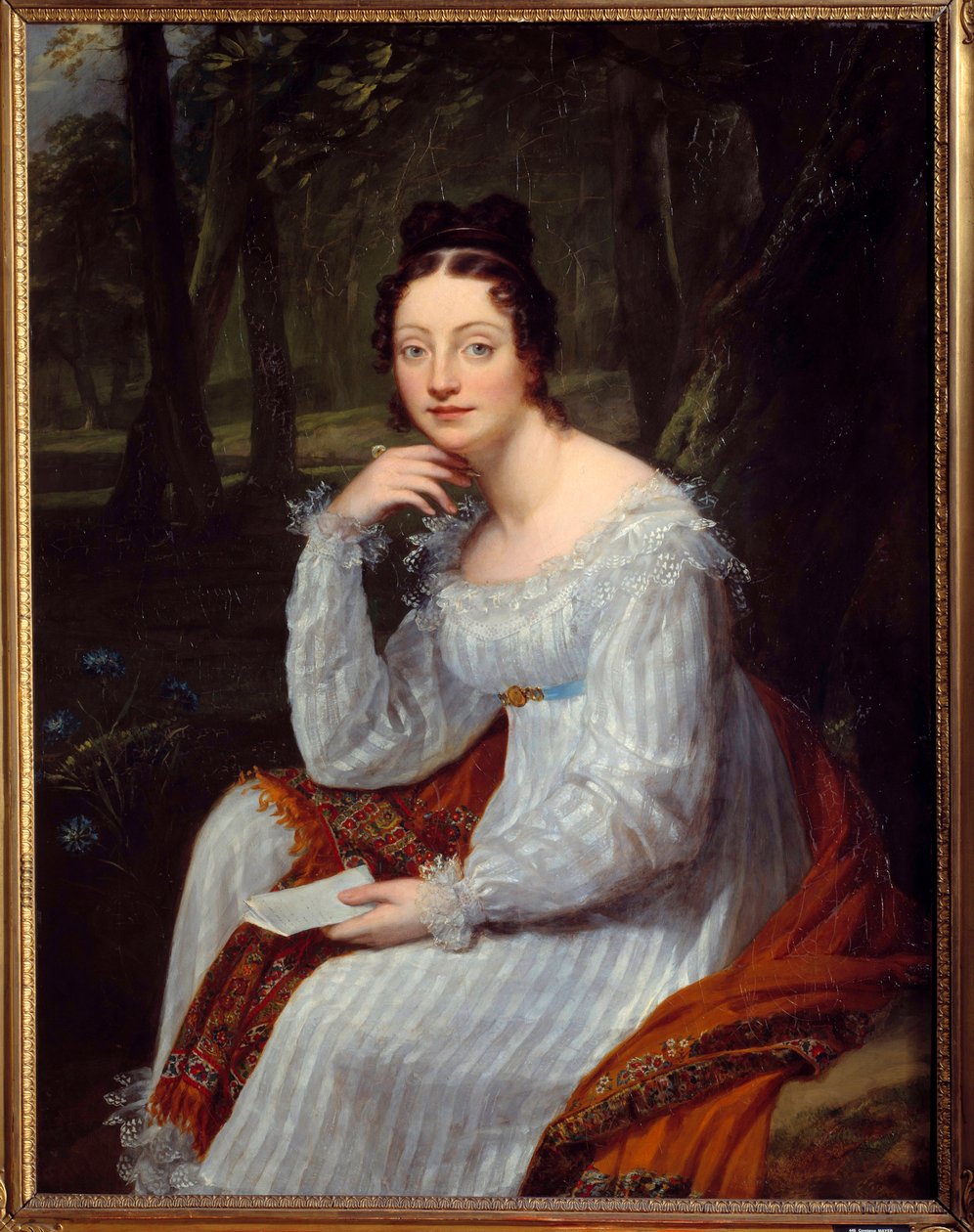 Amable Tastu 的肖像 (1798-1885), nee Sabine Casimire Amable Voiart，法国作家和剧作家 Constance Mayer 的画作 (1775-1821) 作者 康斯坦斯·玛丽·梅耶·拉马丁尼