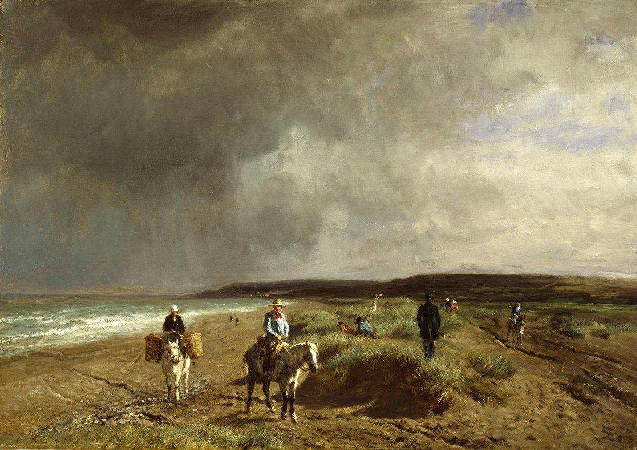 Villers附近的海岸，c.1859 作者 永恒埃米尔特罗永