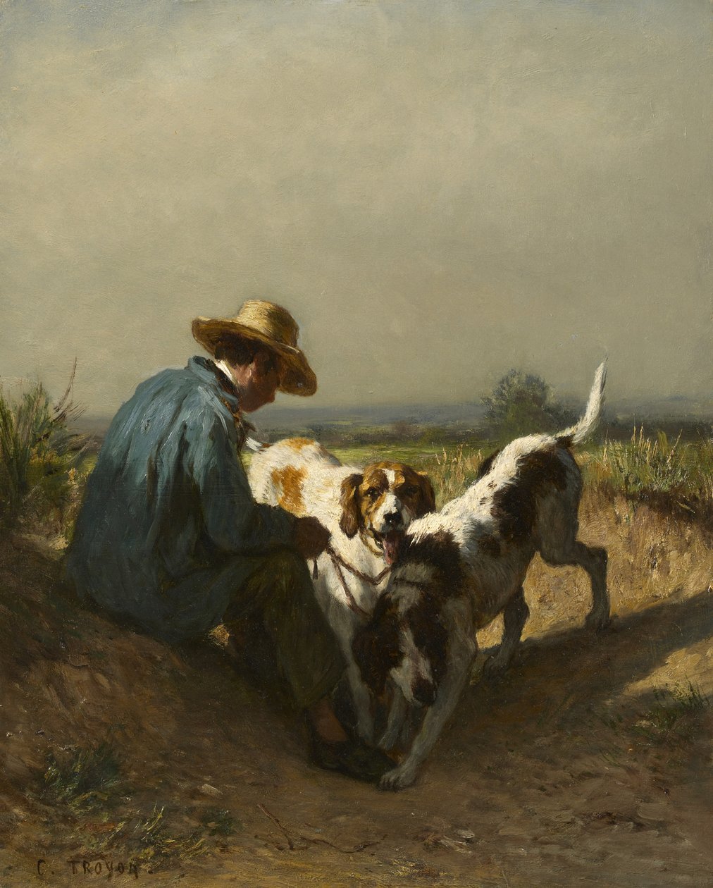 The Gamekeeper，1850年代 作者 永恒埃米尔特罗永