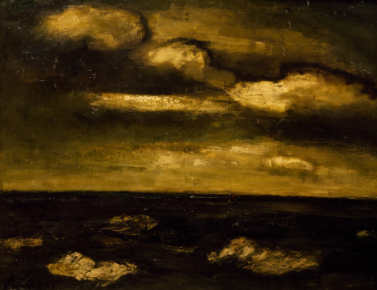海景，康斯坦特·佩尔梅克（Constant Permeke，1886-1952）创作。 比利时，20世纪。 作者 康斯坦特·佩梅克