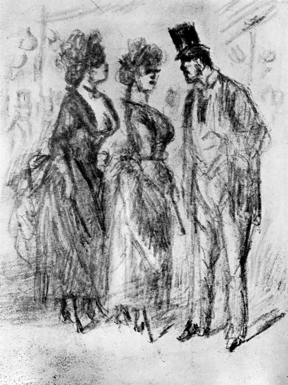 Au Promenoir，19世纪，1930年。 作者 康斯坦丁人