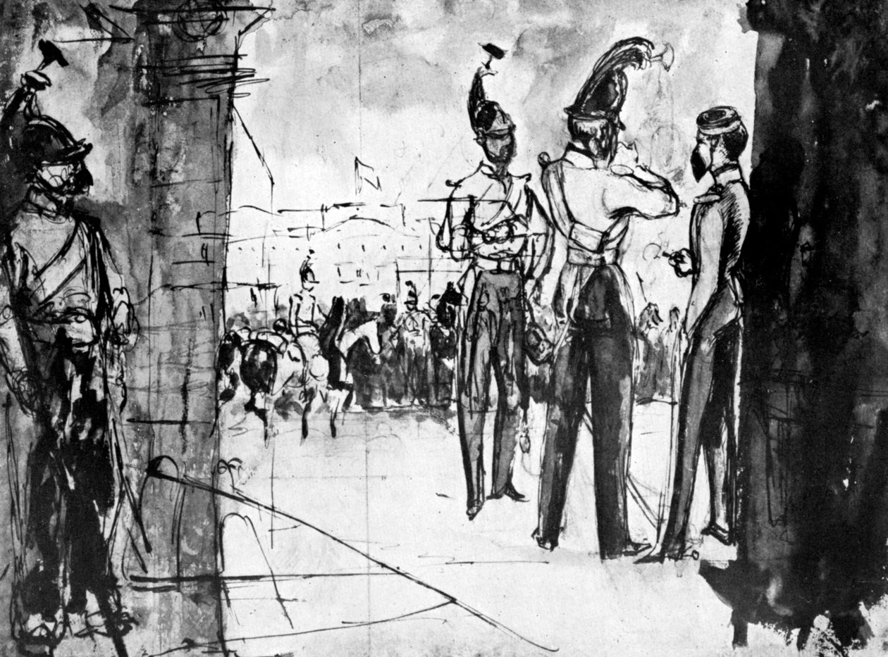 士兵小组，1930年。 作者 康斯坦丁人