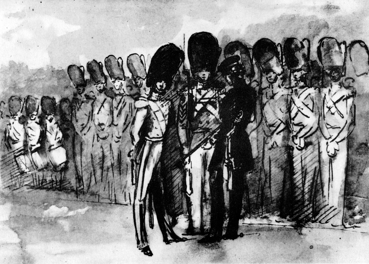 在阅兵式上，1930年。 作者 康斯坦丁人