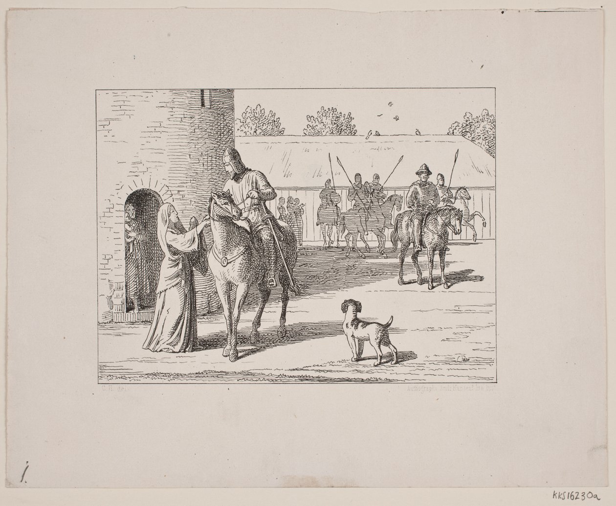 Svend Grundtvig 的插图，"Marsk Stig: Dansk Folkevise Fra 13de Aarhundrede"，1861 年 作者 康斯坦丁·汉森