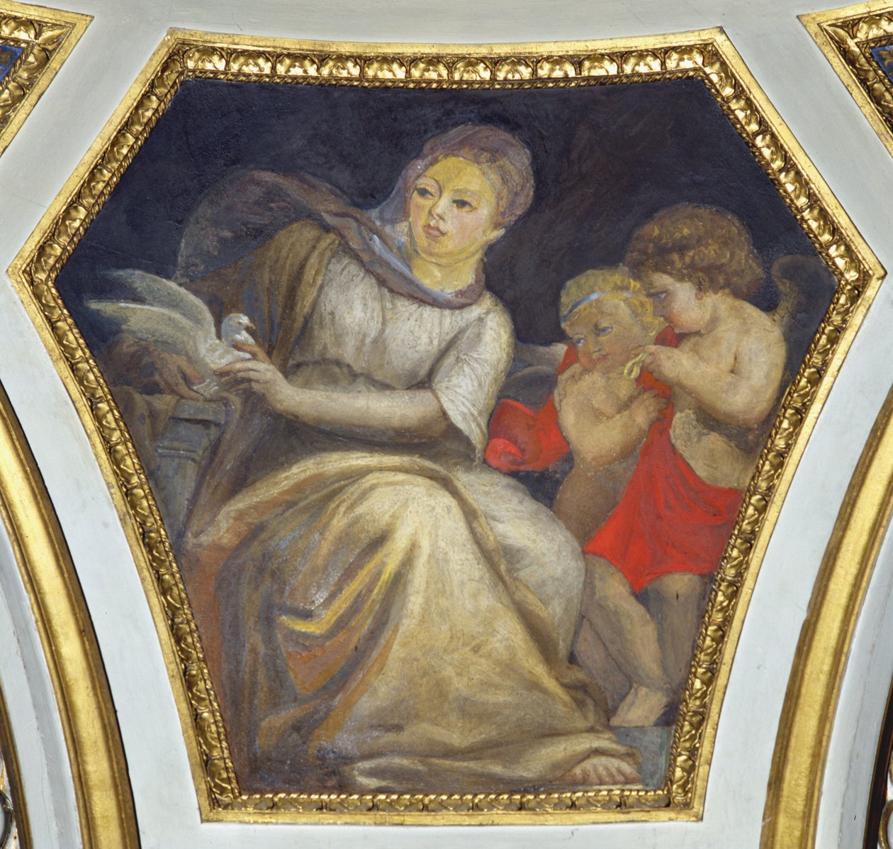 La Prudenza（四项基本美德）。 作者 康斯坦丁·布鲁米迪（Constantino Brumidi）