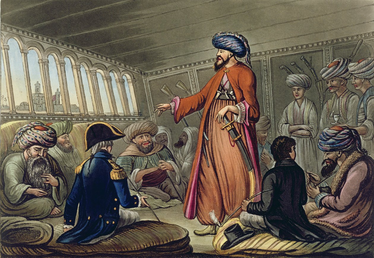 一个Mameluke传递来自Mourad Bey的信息，由Joseph Constantine Stadler（17,08-1812）镌刻，由I. White，伦敦出版，1801年 作者 库珀·威廉姆斯