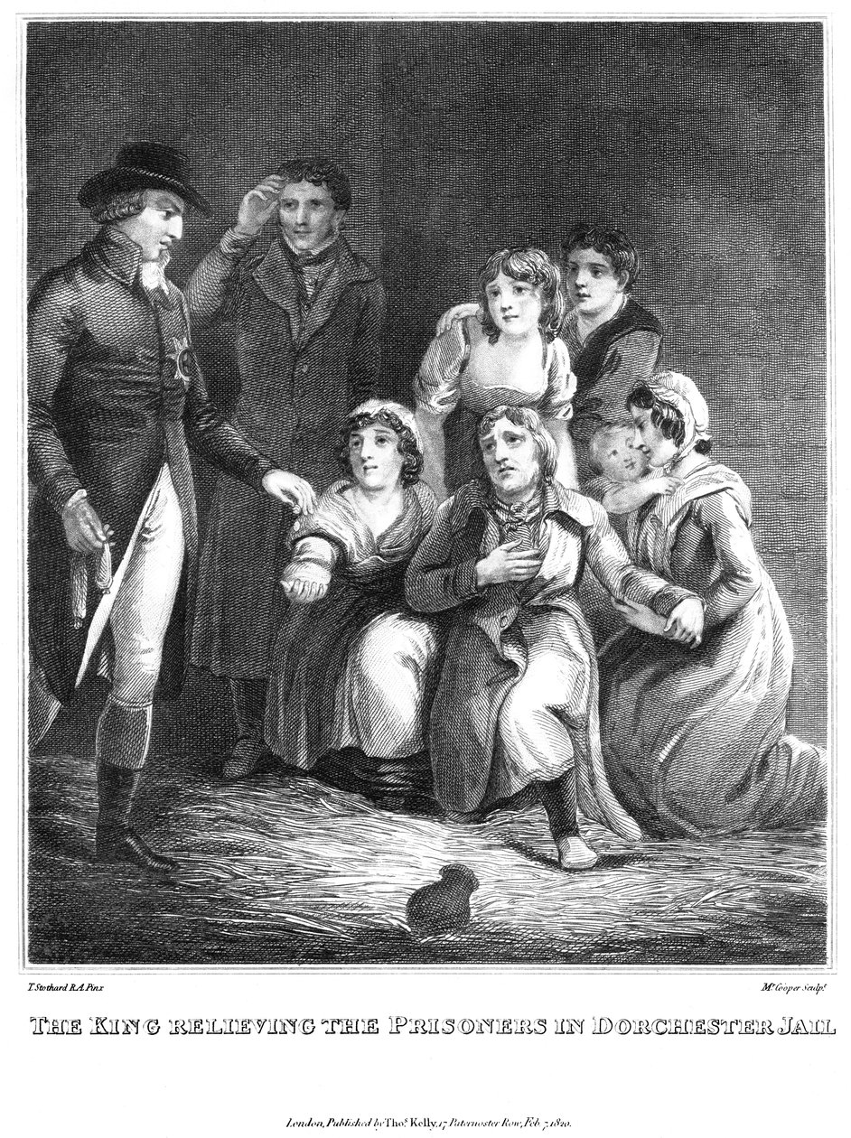 国王解救了多切斯特监狱中的囚犯，1820年 作者 库珀