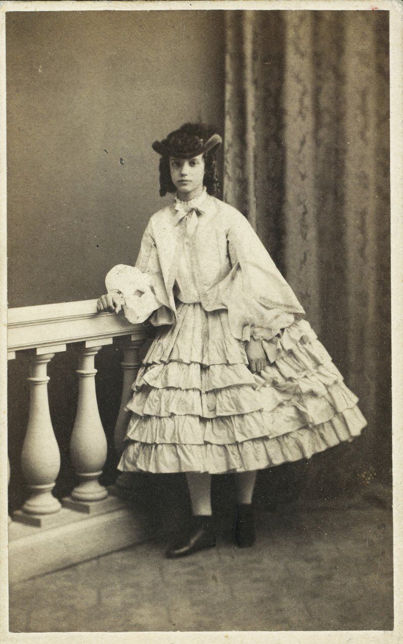丹麦达格玛女王子的肖像，1847-1928年，1860年。 作者 哥本哈根摄影工作室 E. Lange