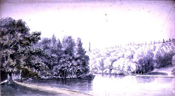 中国桥，Stourhead， 作者 科普斯通·沃勒·巴姆菲尔德