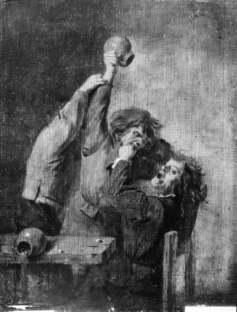 争吵。 作者 模仿 Adriaen Brouwer