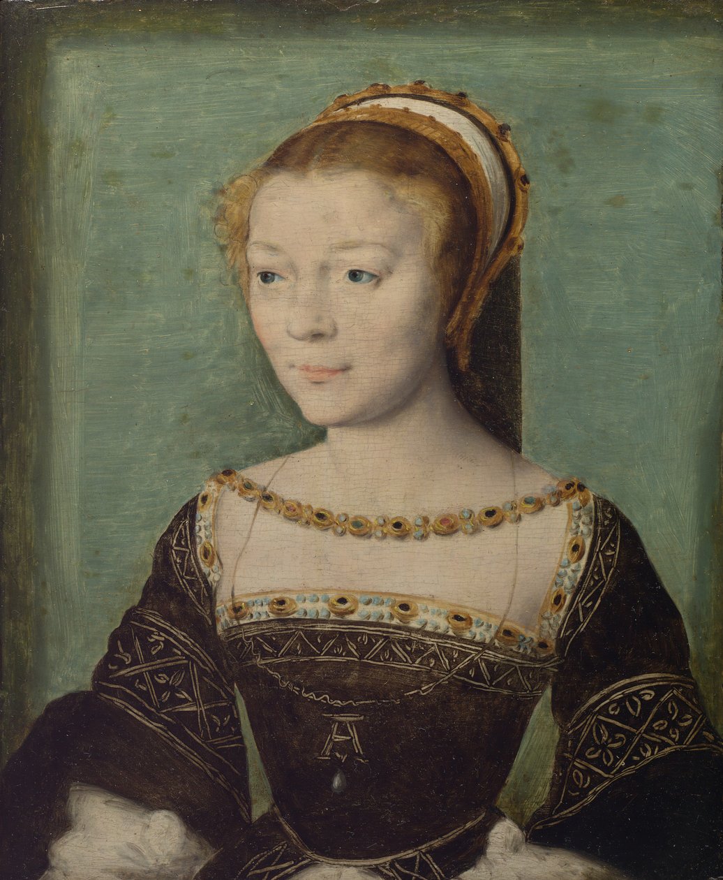 Anne de Pisseleu 1508-1576，埃姆佩斯公爵夫人，约。 1535-40。 作者 科尔内尔·德莱昂