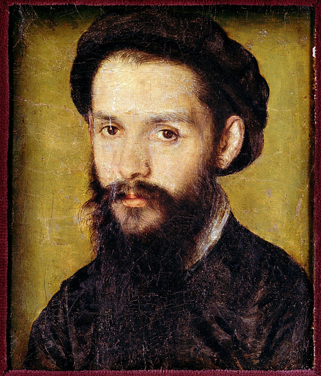 Clement des Marets dit Marot (1496-1544) 法国诗人的肖像。 Corneille De Lyon (Corneille de The Hague) (1500 / 1510-1574) 作画 0.12 x 0.10 米。 16世纪。 巴黎，卢浮宫博物馆 作者 科尔内耶德拉海耶