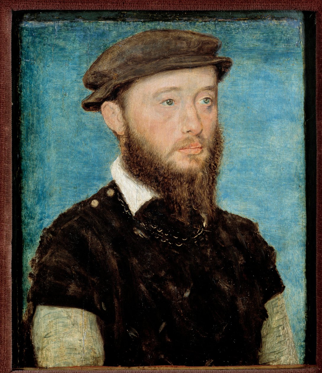让·德·波旁·旺多姆 (Jean de Bourbon Vendome) 的肖像，苏瓦松伯爵 (1528-1557) Corneille De Lyon (Corneille de La Haye) 的木画 (1500 / 1510-1574) 作者 科尔内耶德拉海耶