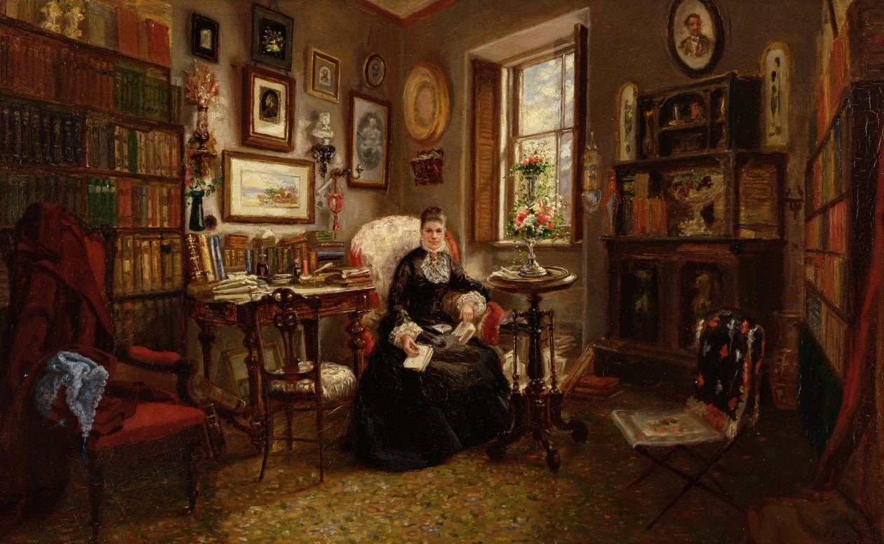 Martha J. Lamb夫人，1878年（油菜） 作者 Cornelia Adele Strong Fassett