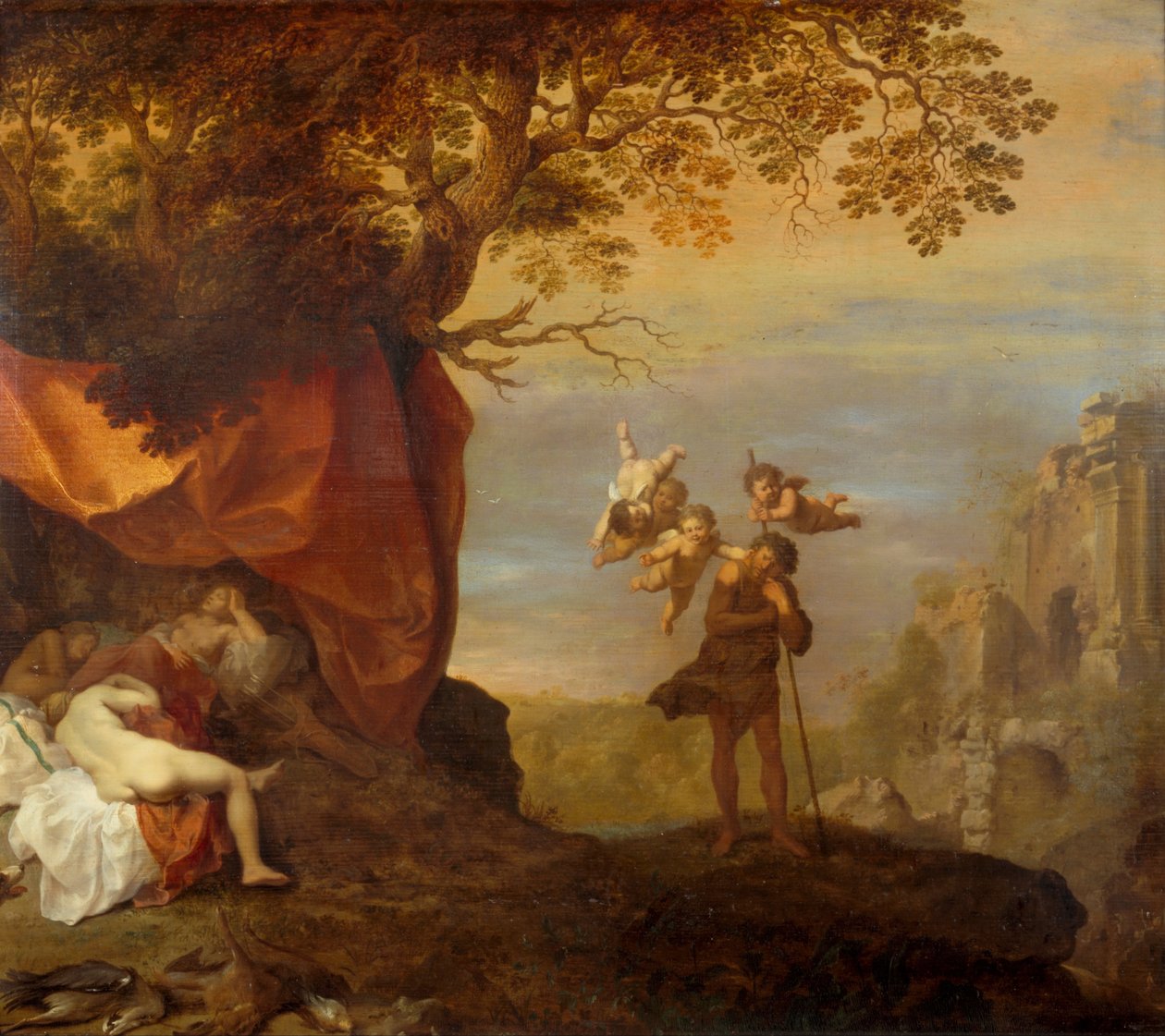 Cimon和Iphigenia 作者 Cornelis van Poelenburch
