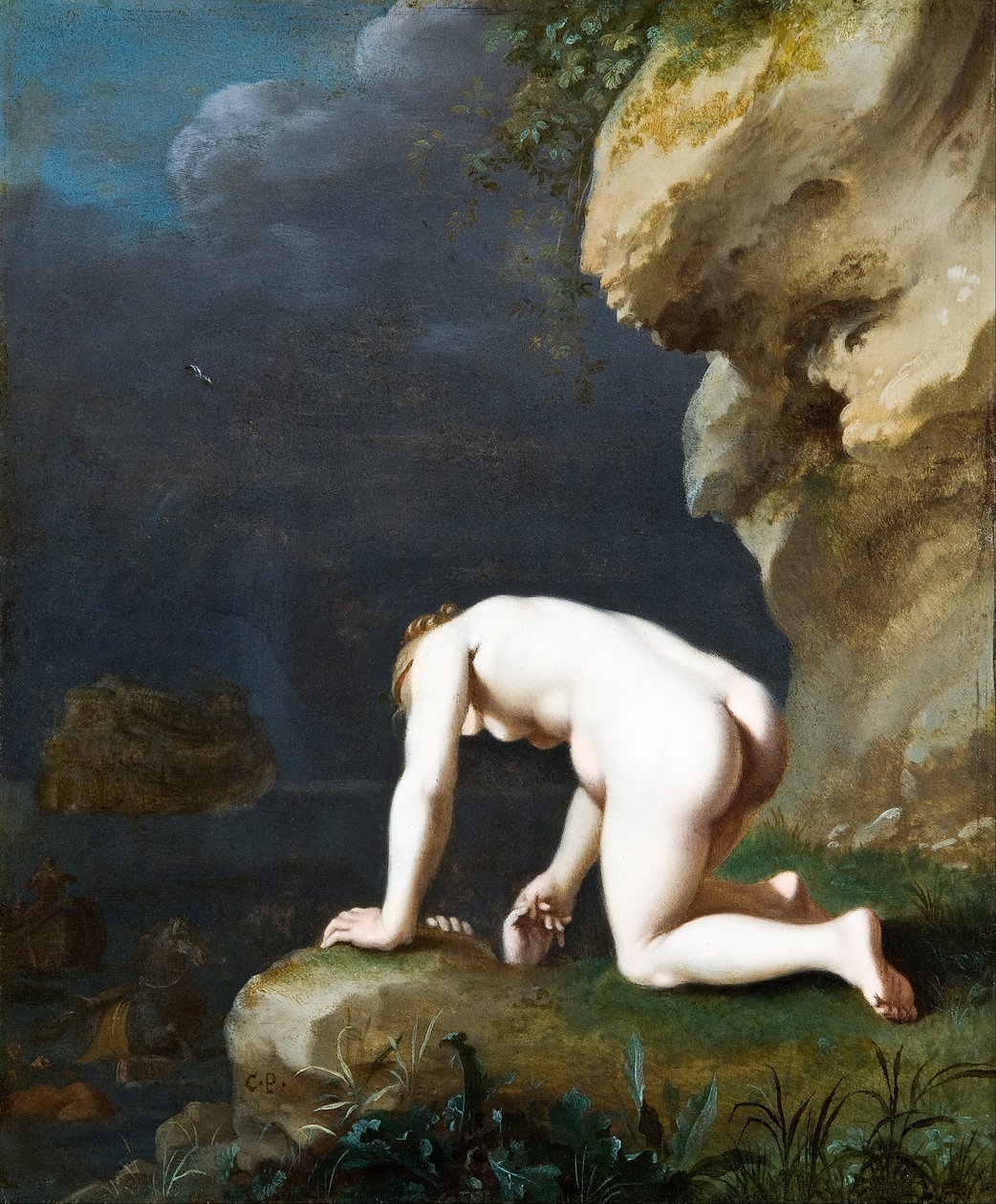 女神卡里普索拯救了尤利西斯 作者 Cornelis van Poelenburch