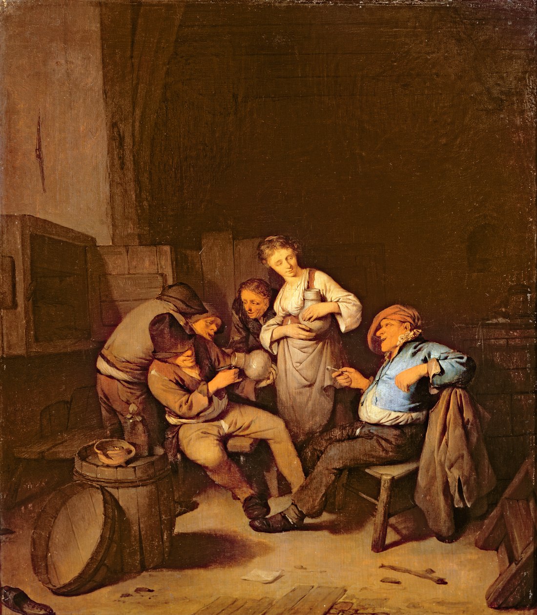 荷兰小酒馆的内部 作者 Cornelis Pietersz Bega