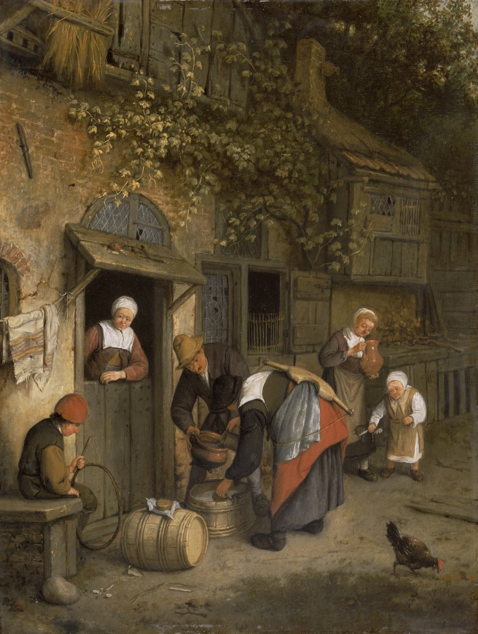 The Milk Seller，1679（面板） 作者 科尼利斯·杜萨特