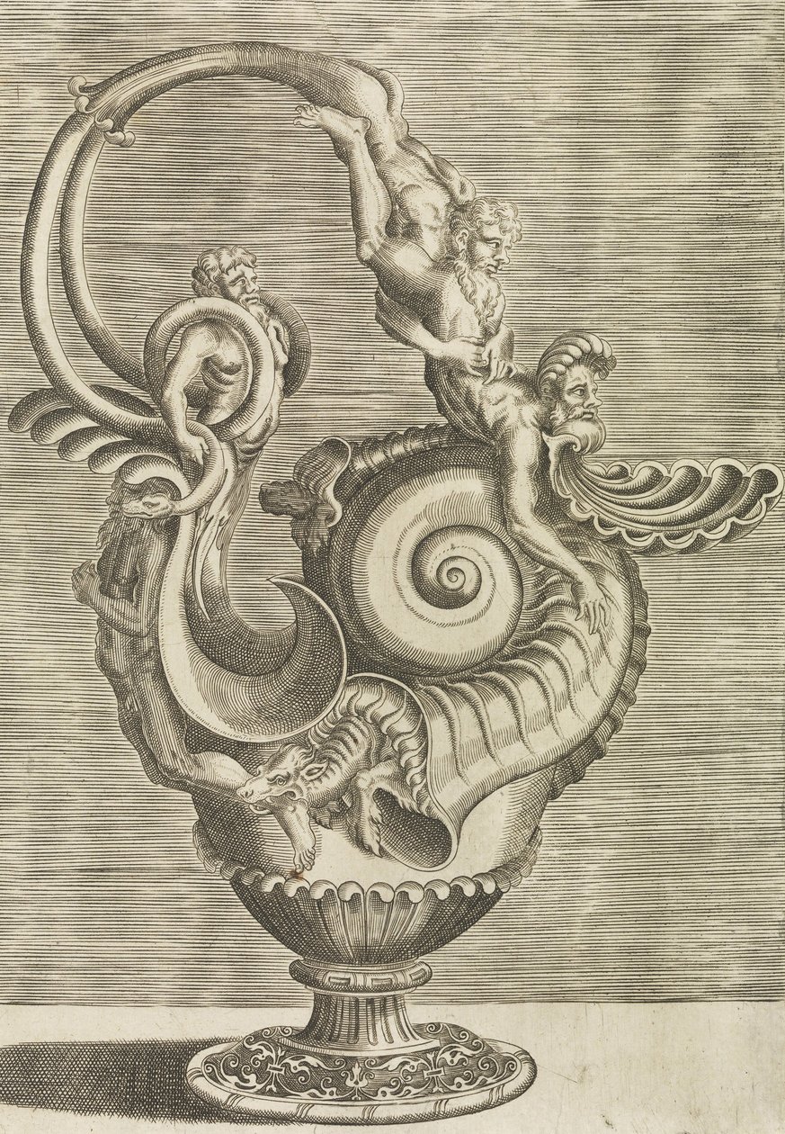 带把手的大口水壶 作者 Cornelis Floris II