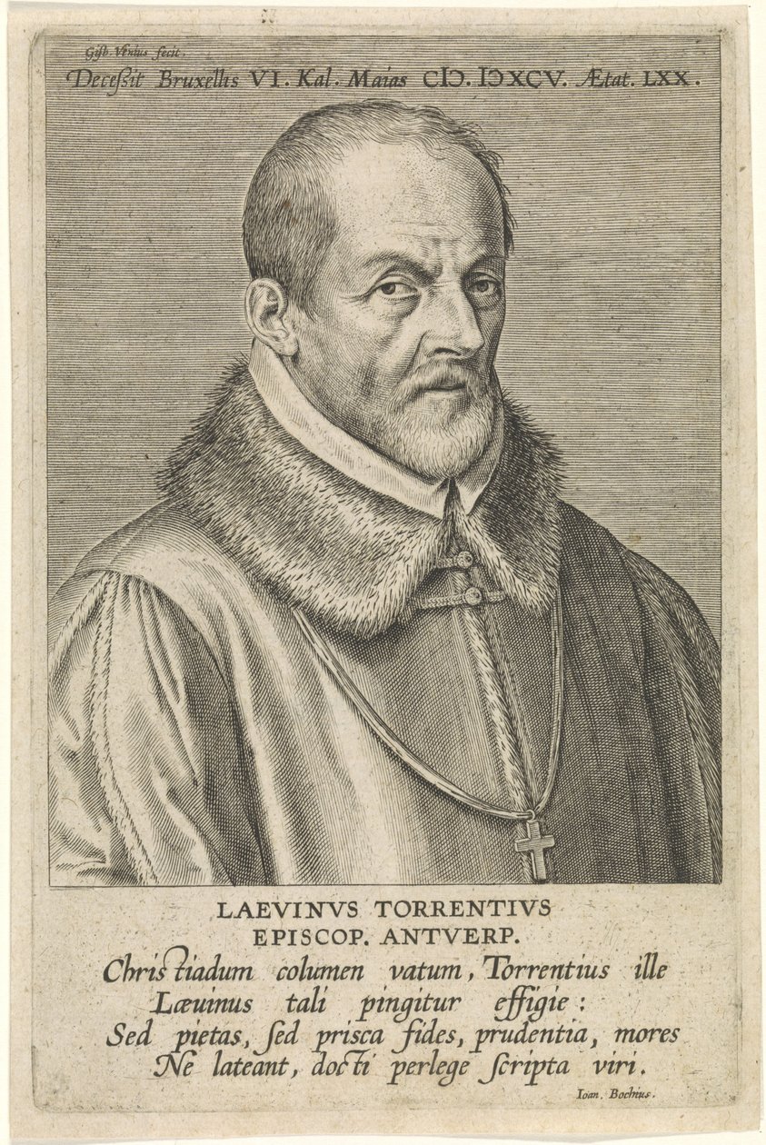Laevinus Torrentius的肖像 作者 康奈利斯·加勒