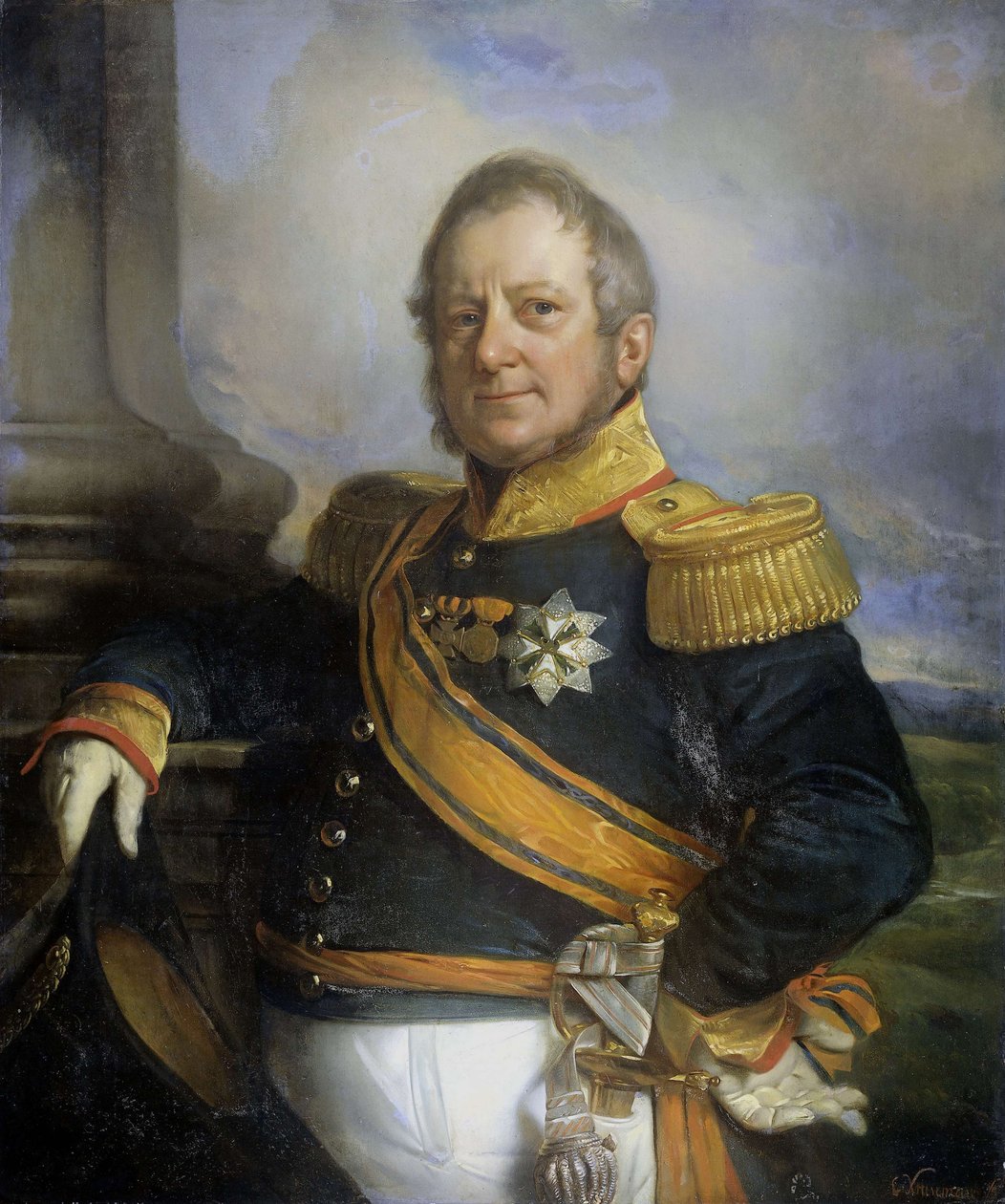 Hendrik Merkus，Baron de Kock（1779-1845），陆军指挥官和1826年荷属东印度群岛副总督之后的肖像 作者 科尼利斯·克鲁塞曼（Cornelis Kruseman）