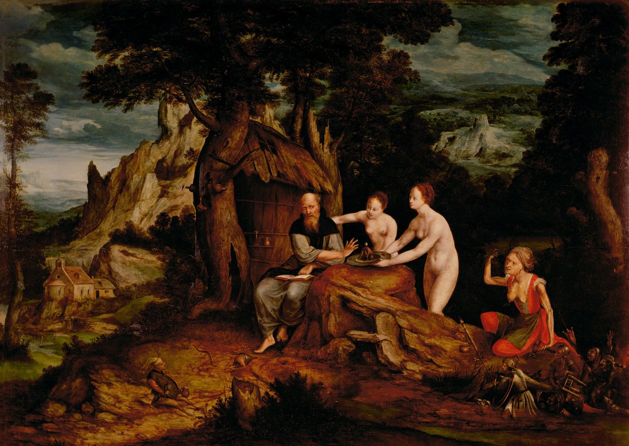 圣安东尼的诱惑 作者 Cornelis Massys