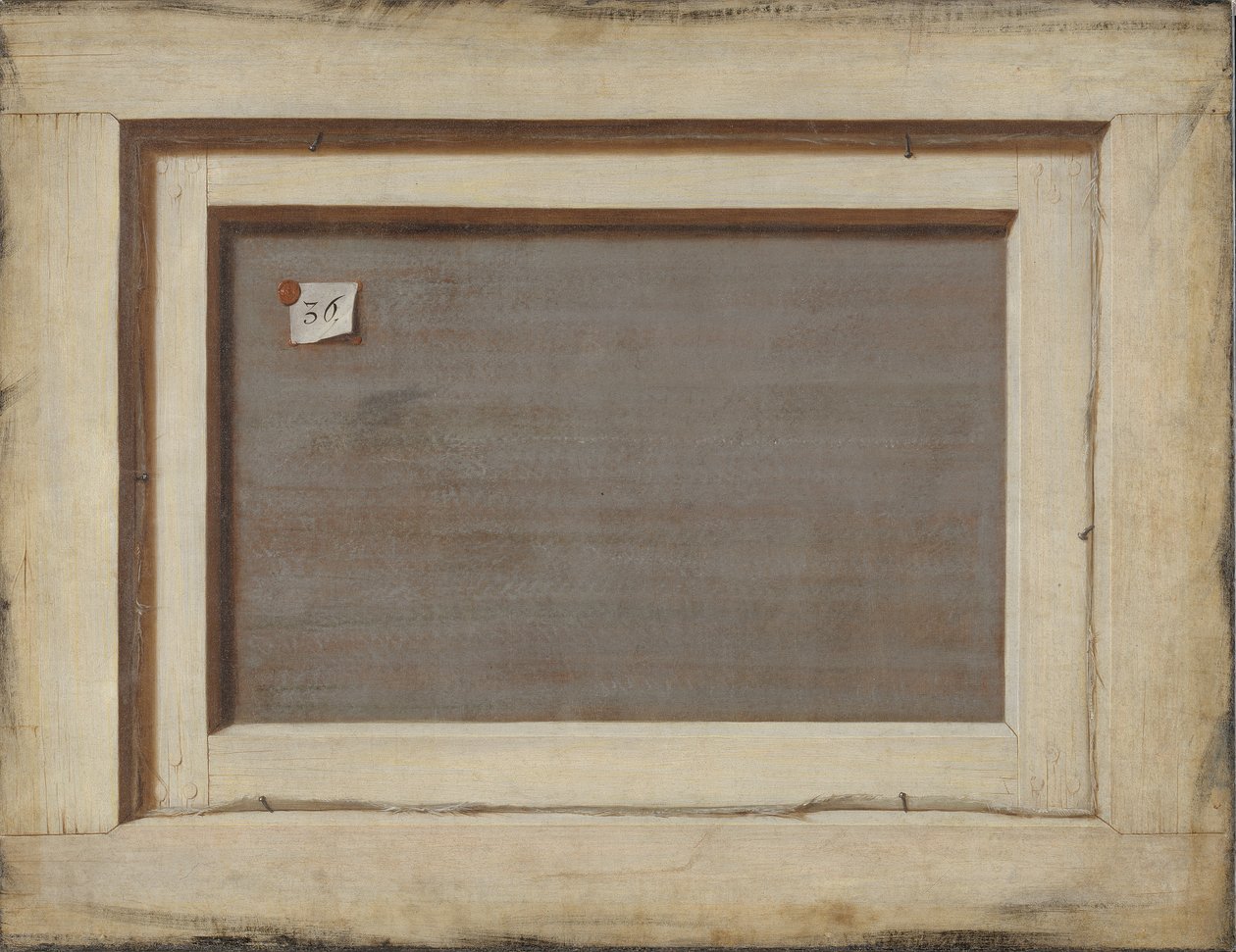 Trompe l&39;Oeil。一幅画框的背面 作者 科内利斯·诺伯特·吉斯布雷希茨