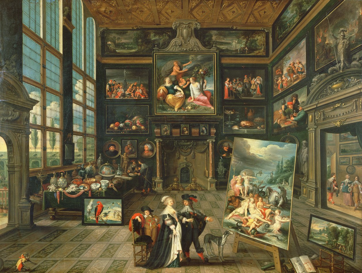 画廊的内部，1637年 作者 Cornelis de Baellieur