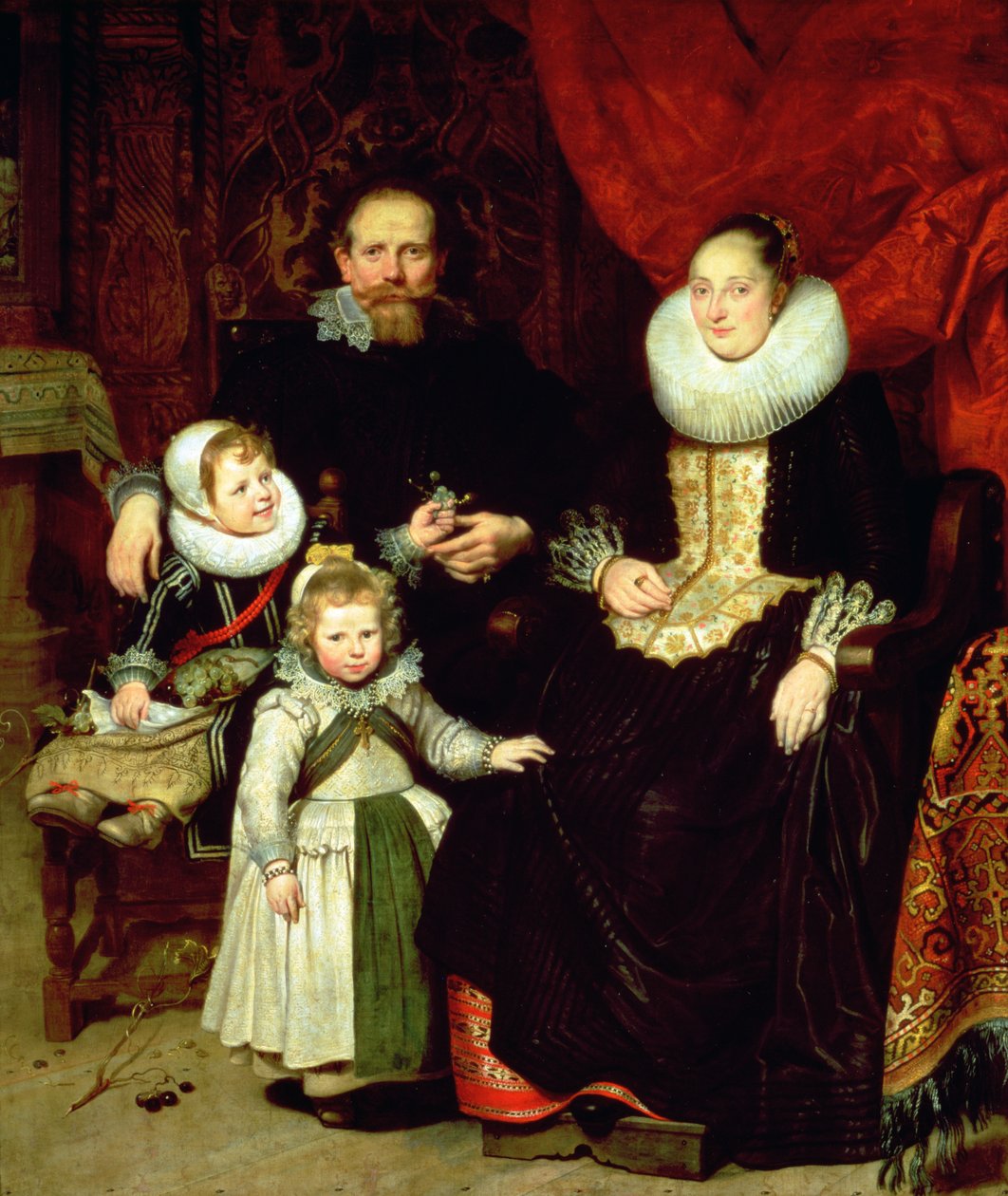 艺术家与他的家人的肖像 作者 Cornelis de Vos