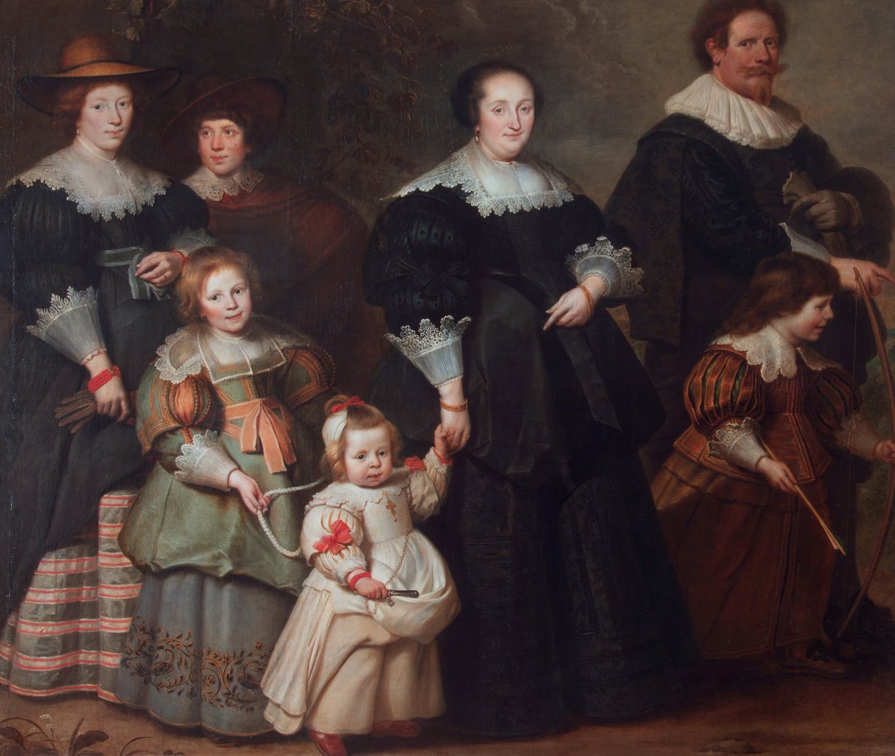 艺术家与他的妻子Suzanne公鸡及其子女的自画像 作者 Cornelis de Vos