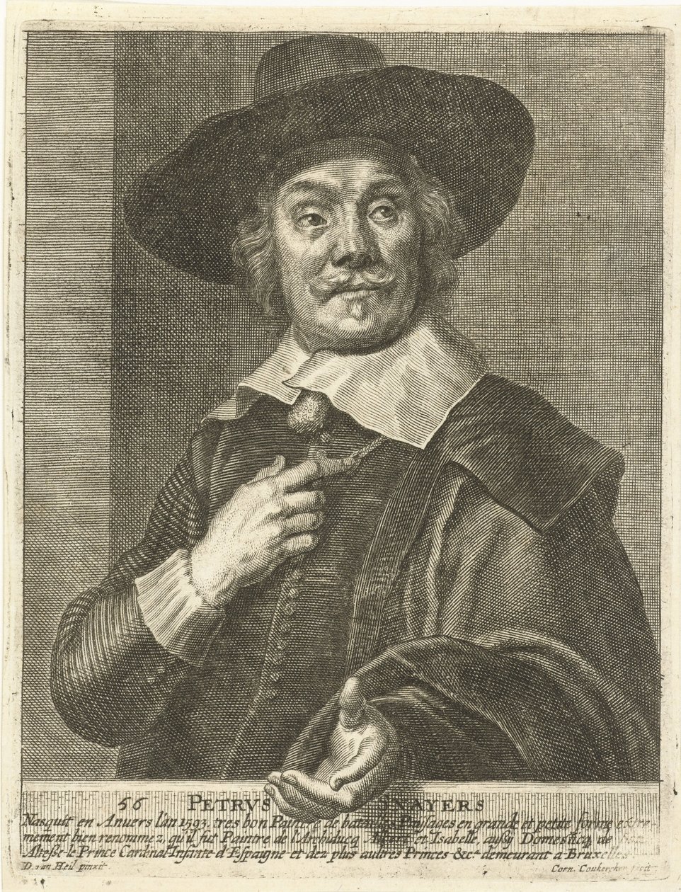 Pieter Snayers的肖像 作者 科尼利厄斯·范·考克肯（Cornelius van Caukercken）