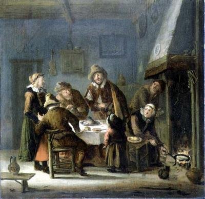 集团在室内 作者 Cornelis Beelt