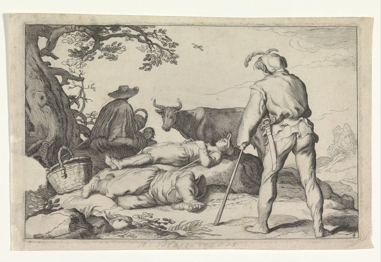Veehoeders
Vier pastorale scènes（系列名称）
可爱的奥蒂亚（系列名称） 作者 Cornelis Bloemaert (II) (可能)