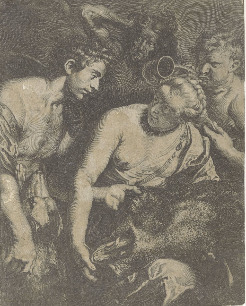 Meleager en Atalanta 作者 科内利斯·布洛马尔特 (II)