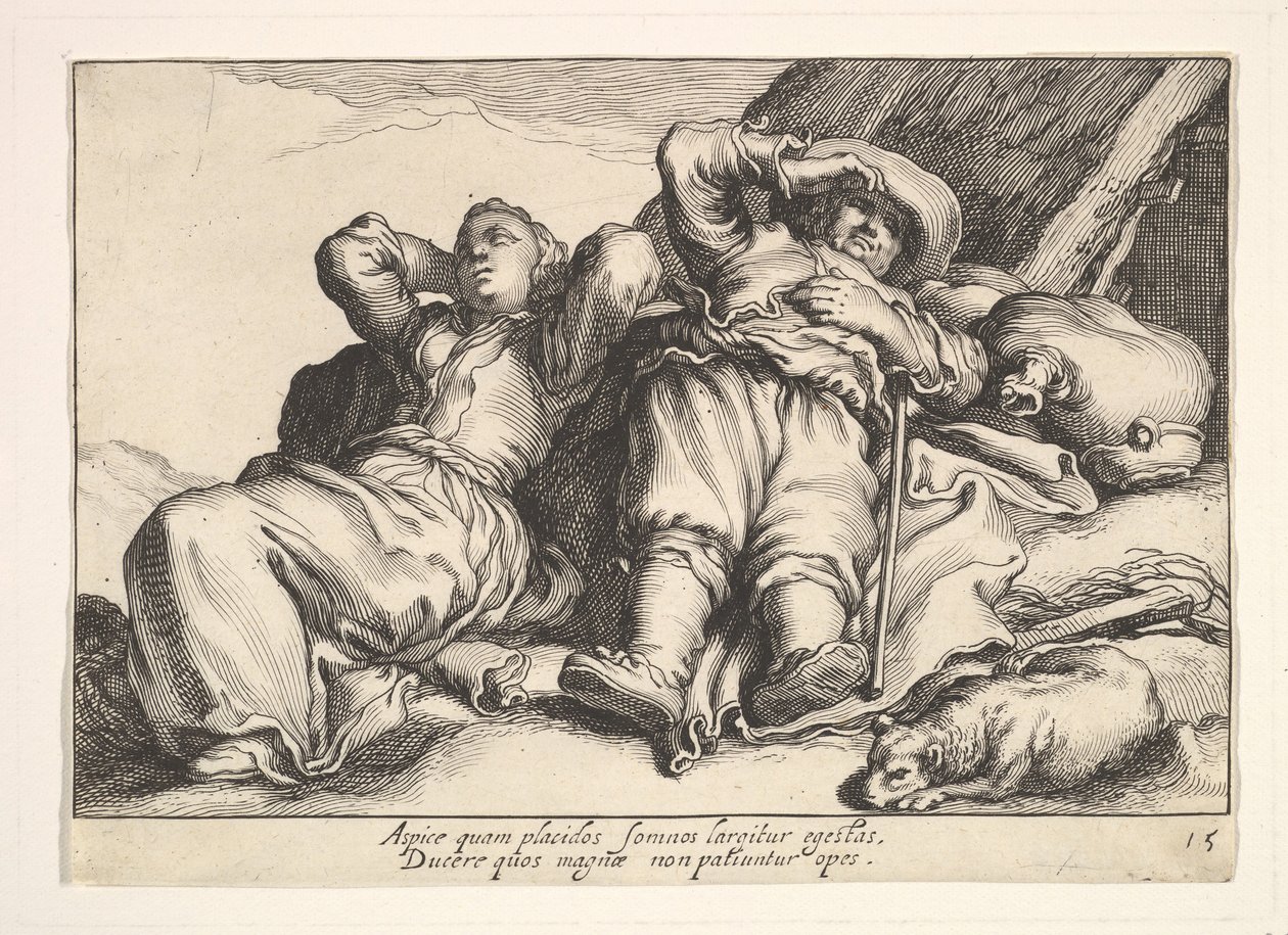 职业的乐趣。 作者 科尼利斯·布洛埃马特（Cornelis Bloemaert）