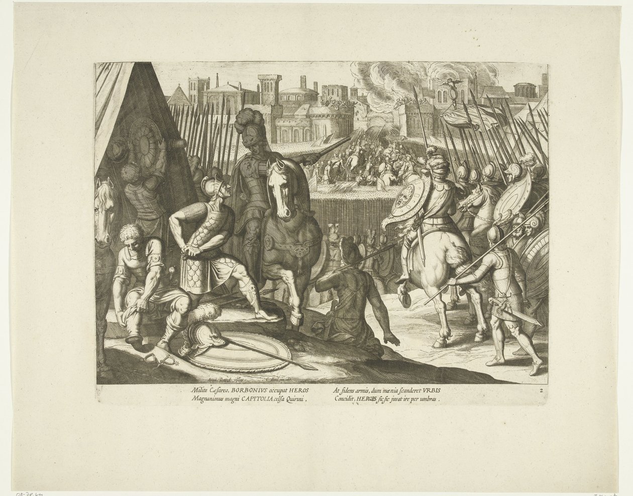 Verovering van Rome, 1527, nr. 2
卡雷尔五世的生活场景（系列标题）
La vie de l