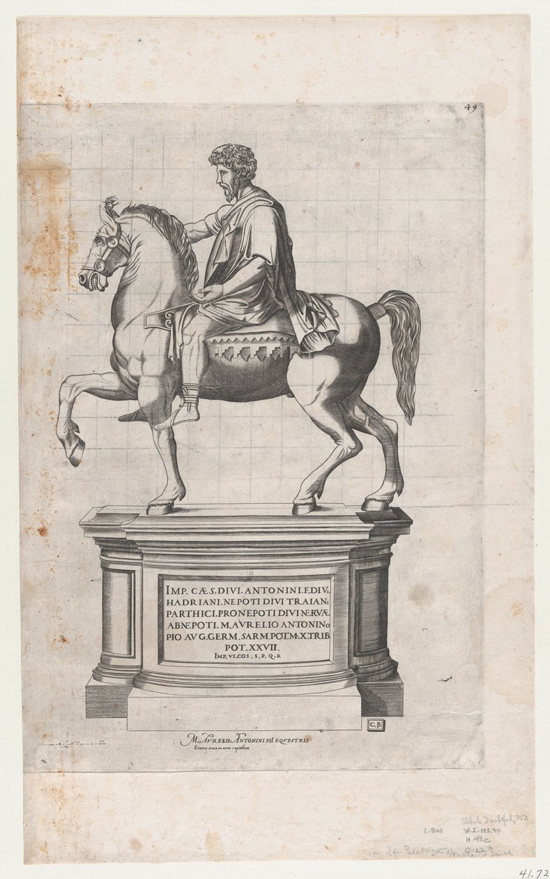 Speculum Romanae Magnificentiae：Marcus Aurelius, 16世纪. 作者 科内利斯·博斯。