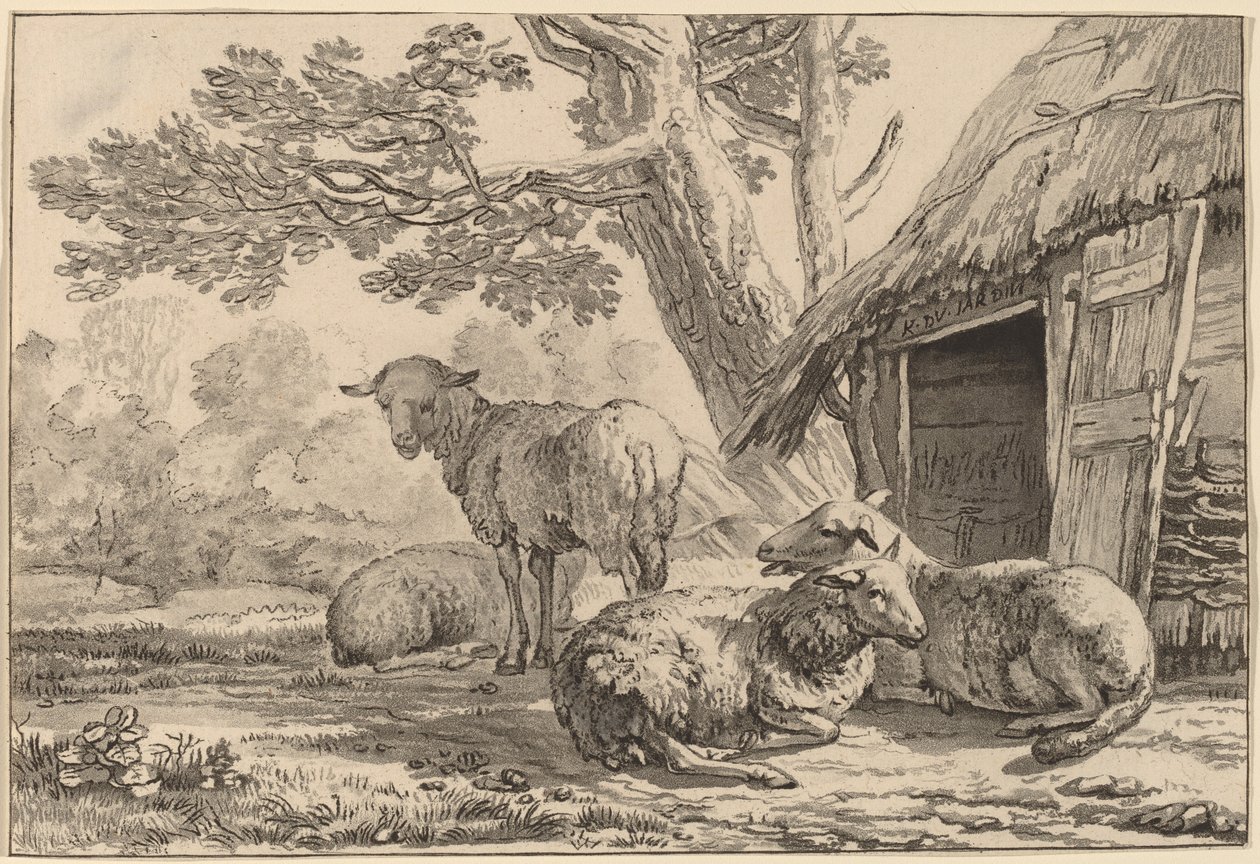 羊角村，1781年，1787年出版。 作者 科尼利斯·布劳威尔