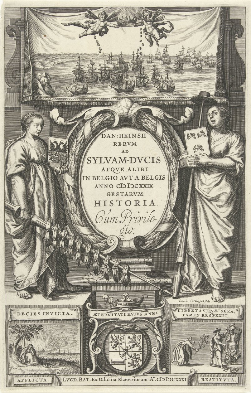 扉页为D. Heinsius, Rervm ad Sylvam-Dvcis atqve alibi in Belgio avt a Belgis anno M DCXXIX gestarvm historia.1631 作者 科内利斯·克莱兹。杜伊森