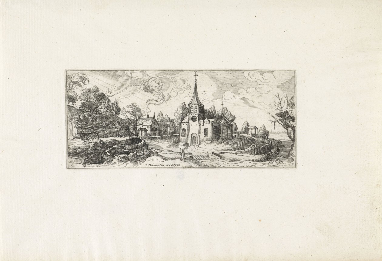 乡村教堂风景图
风景（系列名称） 作者 Cornelis Claesz van Wieringen (可能)