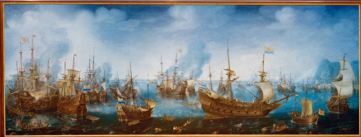 1607年4月25日的直布罗陀战役 作者 科内利斯·克拉斯·范·维林根