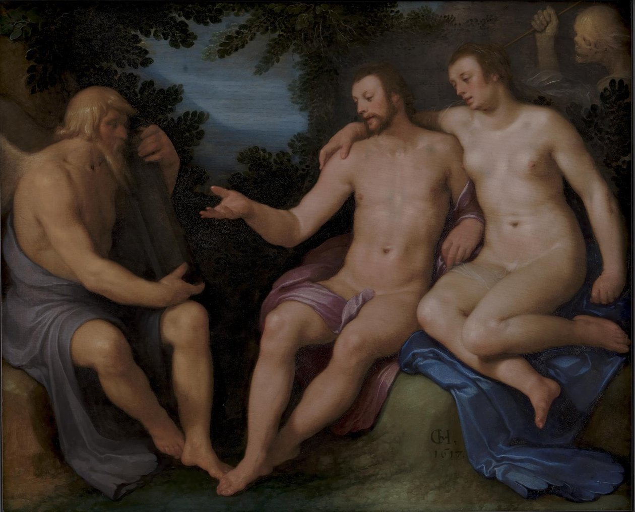 生命短暂的寓言 作者 Cornelis Cornelisz。范·哈勒姆