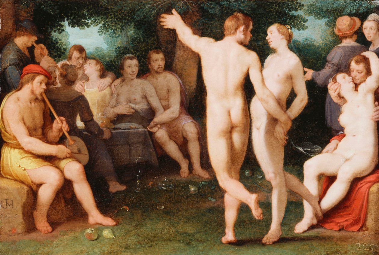 节制的寓言，1625年 作者 Cornelis Cornelisz。范·哈勒姆