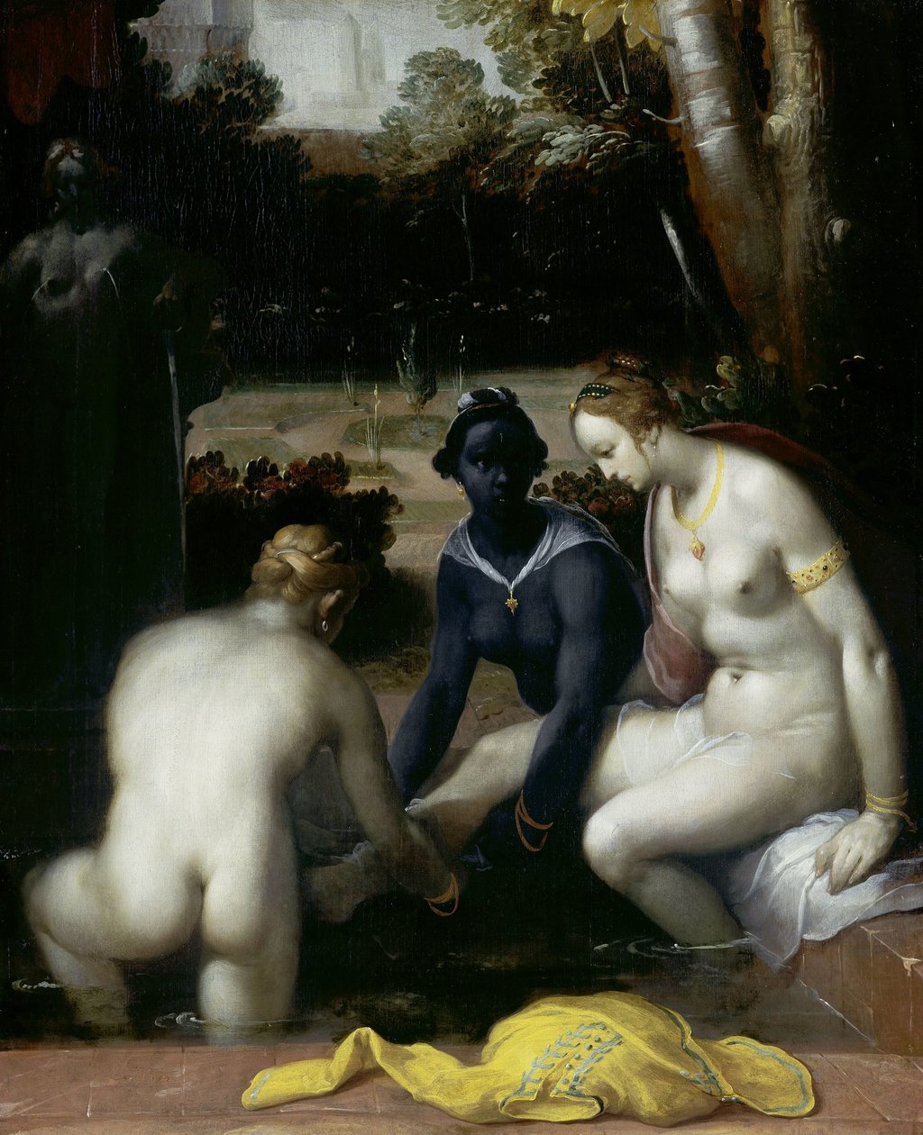 浴室中的拔示巴
浴室中的拔示巴 作者 Cornelis Cornelisz。范·哈勒姆