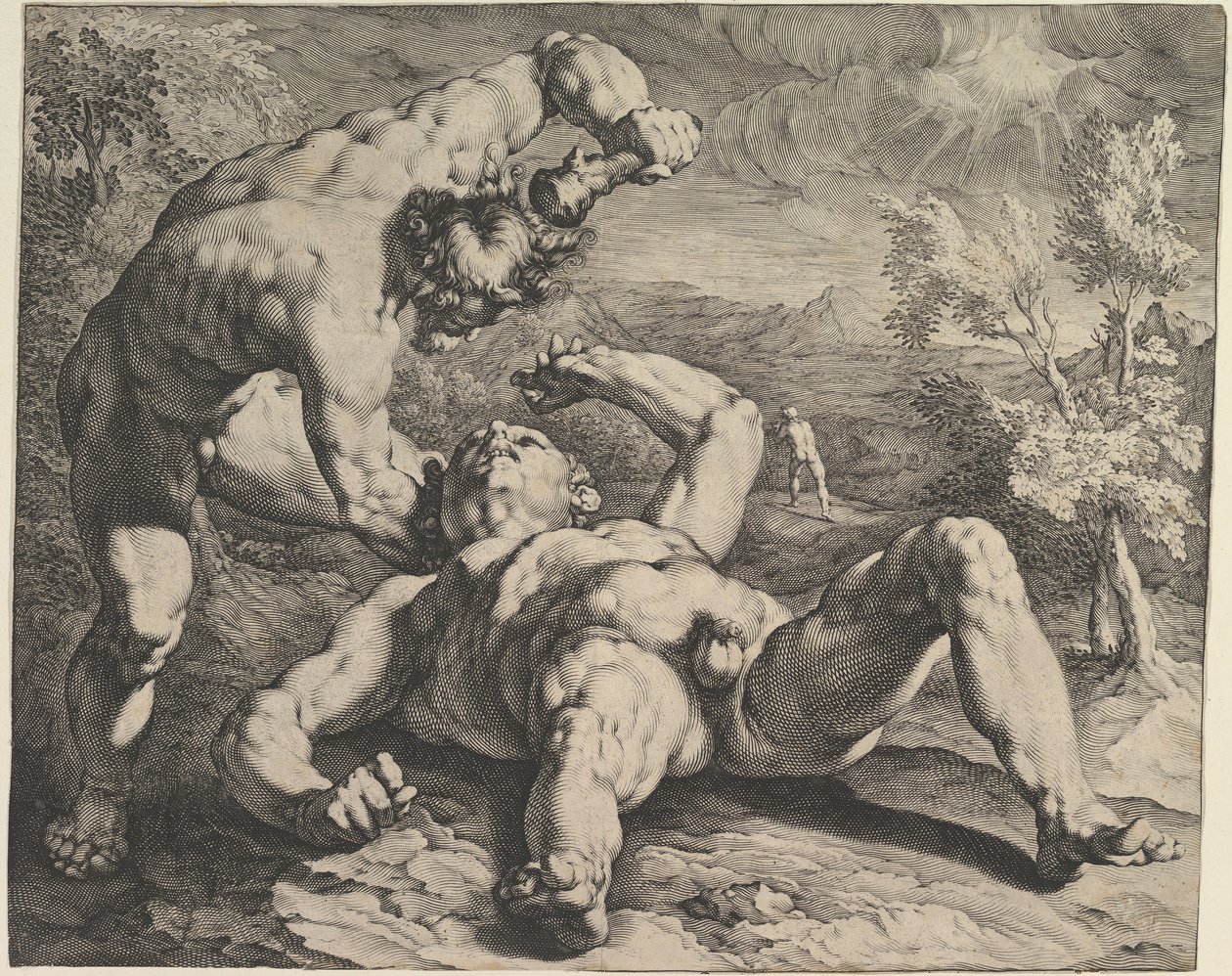 该隐杀死亚伯》，约1591年 作者 Cornelis Cornelisz van Haarlem