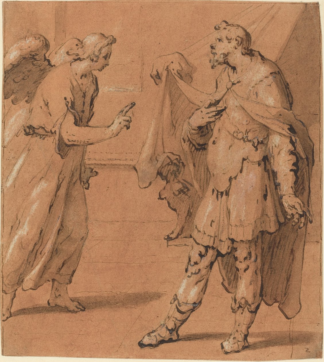 天使向百夫长哥尼流显现 作者 Cornelis Cornelisz van Haarlem