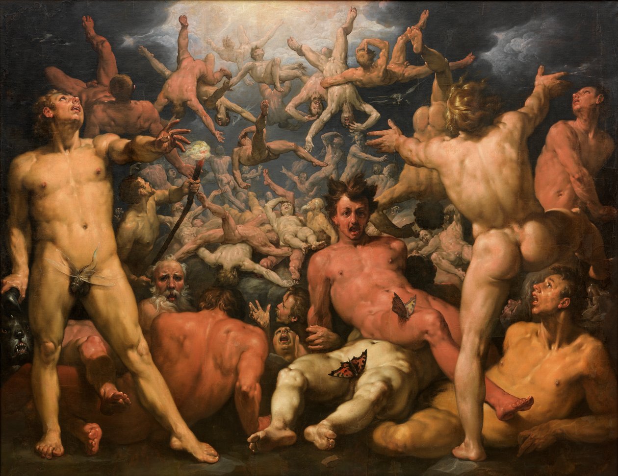 泰坦之陨（The Titanomachia），1588-90 作者 Cornelis Cornelisz van Haarlem