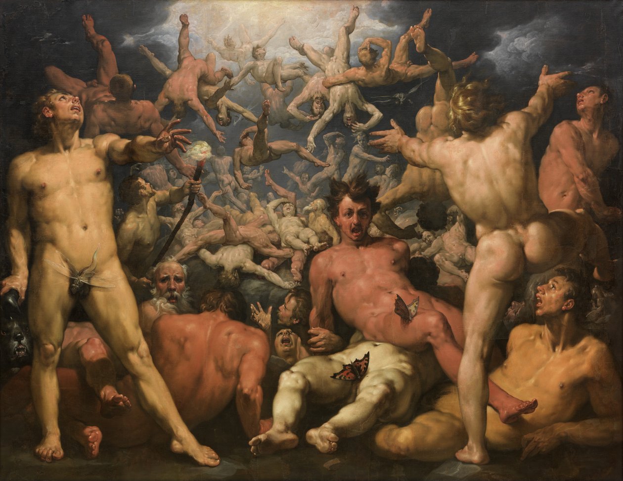 泰坦的陨落 作者 Cornelis Cornelisz。范·哈勒姆