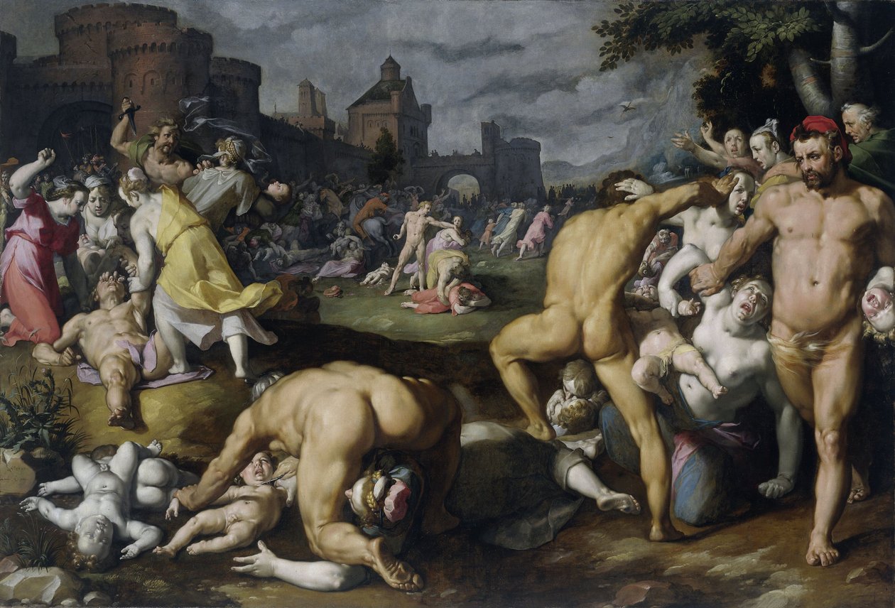 无辜大屠杀，1590年 作者 Cornelis Cornelisz van Haarlem